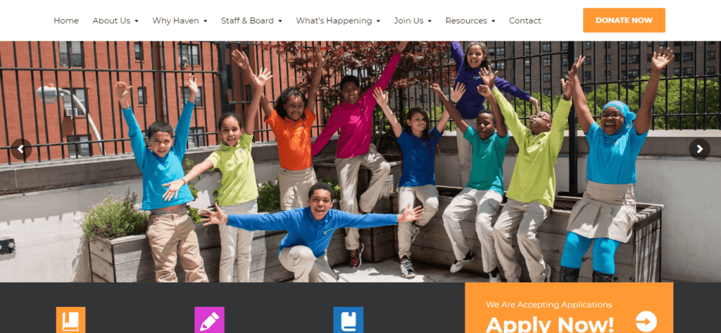 Charter School Websites in New York, USA (Mott Heaven) - ColorWhistle