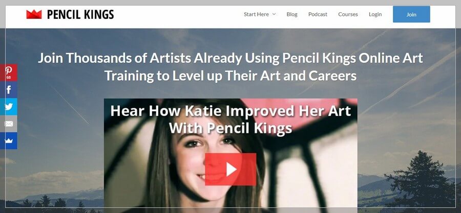 Membership Website Design Ideas and Inspirations (PencilKings) - ColorWhistle