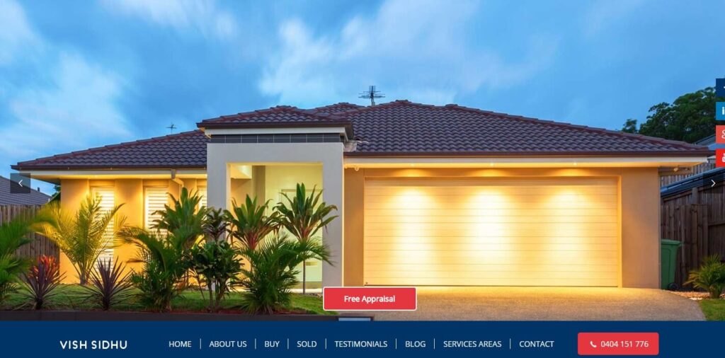 Real Estate Website Design Ideas and Examples (Vish) - ColorWhistle