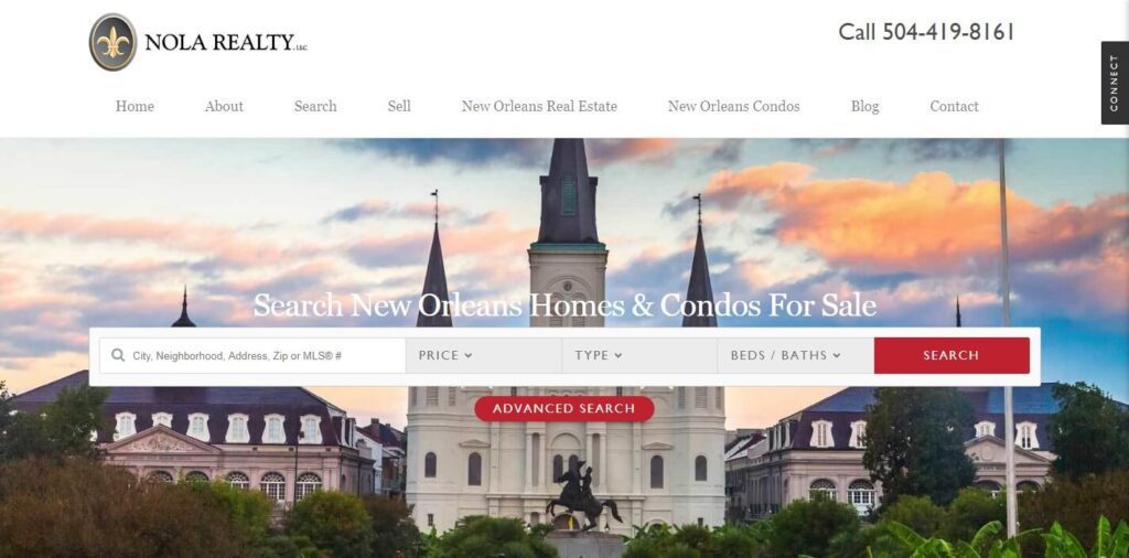 Real Estate Website Design Ideas and Examples  (Nola) - ColorWhistle