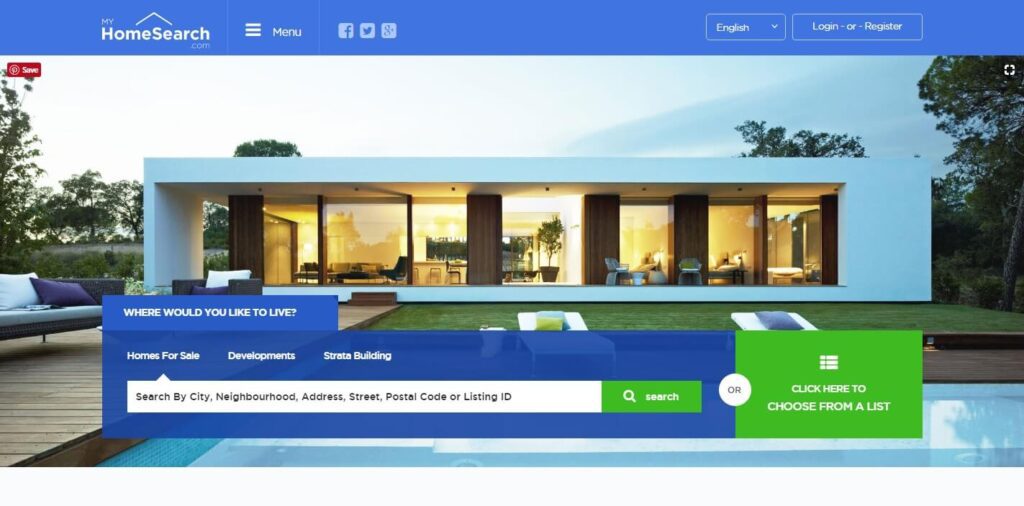 Real Estate Website Design Ideas and Examples (HomeSearch) - ColorWhistle