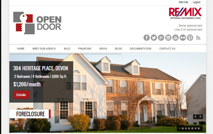 Real Estate WordPress Themes (OpenDoor) - ColorWhistle
