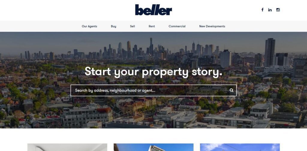 Real Estate Website Design Ideas and Examples (Beller) - ColorWhistle