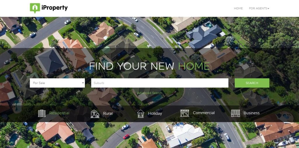 Real Estate Website Design Ideas and Examples (IProperty) - ColorWhistle