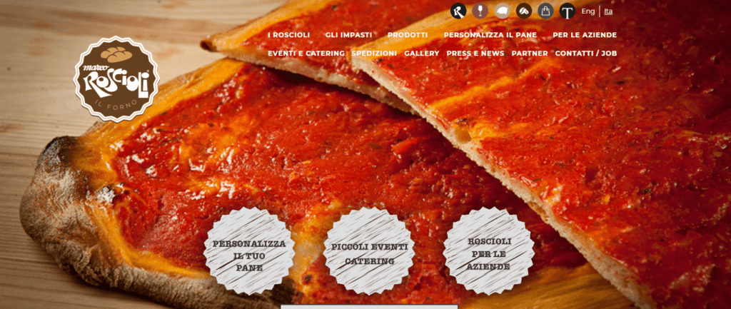 Bakery Website Design Ideas and Inspirations (Roseioli) - ColorWhistle