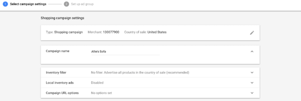 Google Shopping (G-Adwords Campaign Settings) - ColorWhistle