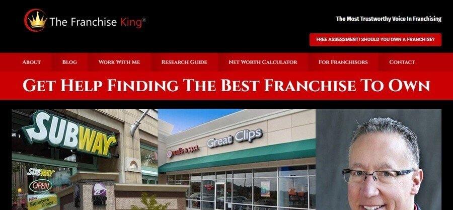 Blogging Website Design Ideas (FranchiseKing) - ColorWhistle