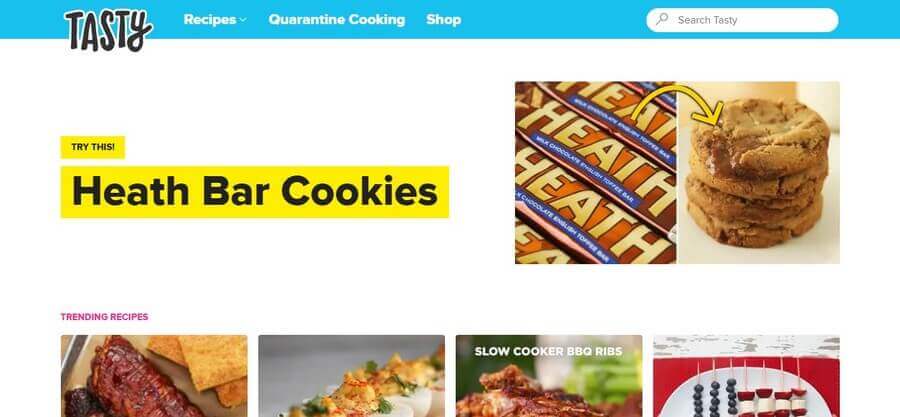 Website Design Ideas, Examples and Inspirations for Small Business (Tasty) - ColorWhistle