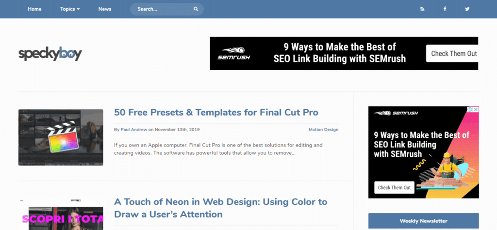 Web Design Blogs for Every Designers (SpeckyBoy) - ColorWhistle