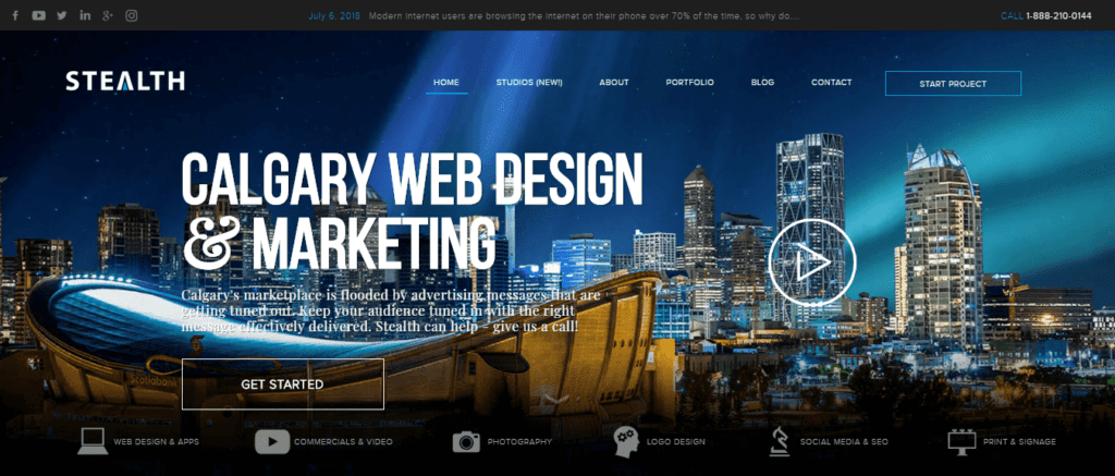 Top Web Design Companies Calgary,  Canada  (Stealth) - ColorWhistle
