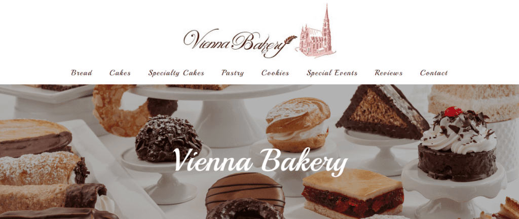 Bakery Website Design Ideas and Inspirations (Vienna Bake) - ColorWhistle