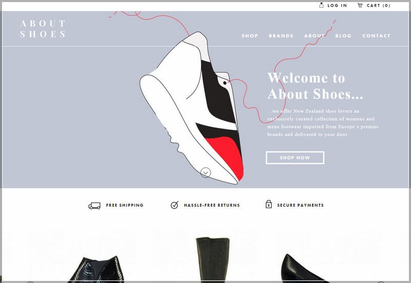 Fashion Web Design Ideas and Inspirations (about shoes) - ColorWhistle