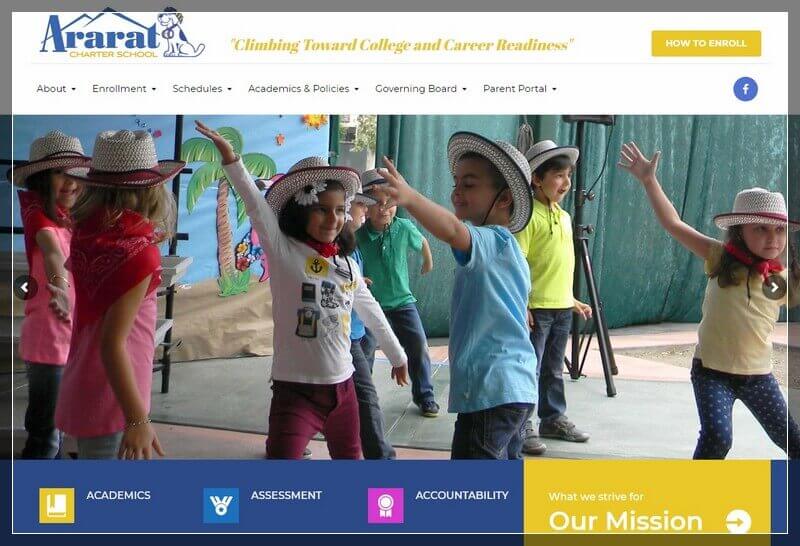 Charter School Website Ideas And Inspirations From USA (Ararat Charter School) - ColorWhistle