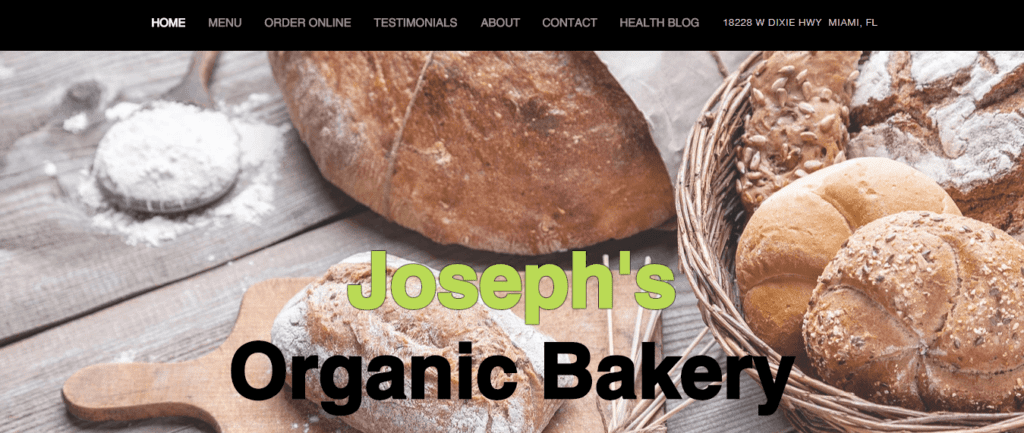 Bakery Website Design Ideas and Inspirations (Joseph’s bakery) - ColorWhistle