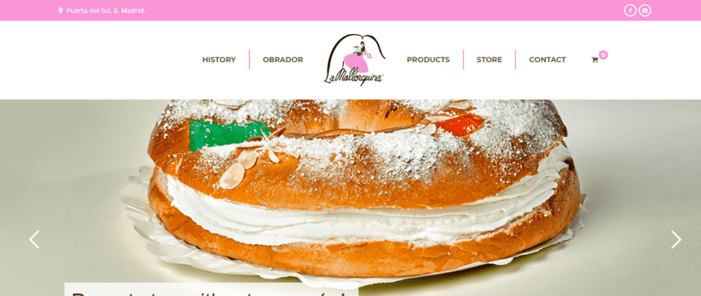 Bakery Website Design Ideas and Inspirations (Mallogrine Bakes) - ColorWhistle