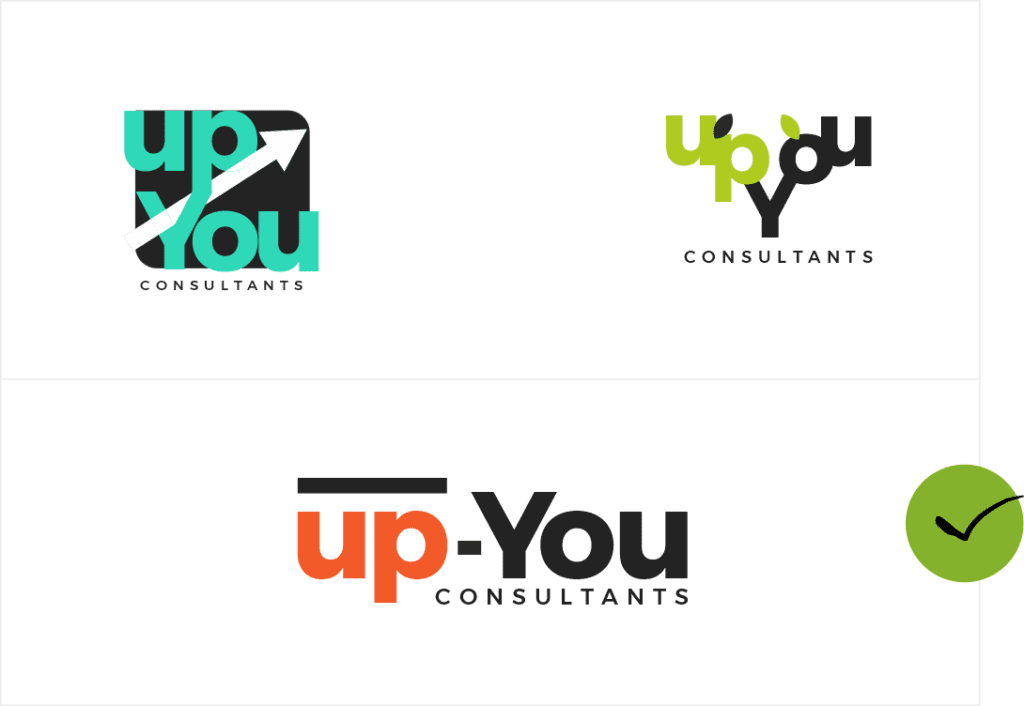 Branding / Rebranding Visualization with UseCases - Logo Design Branding for an Enterprise Consultant Client (UpYou) - ColorWhistle