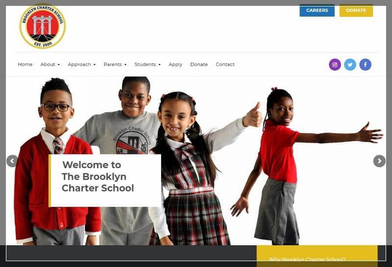 Charter School Website Ideas And Inspirations From USA (Brooklyn Charter School) - ColorWhistle