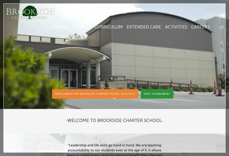 Charter School Website Ideas And Inspirations From USA (Brookside Charter School) - ColorWhistle
