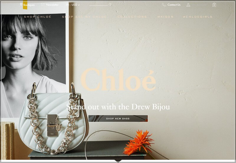 Fashion Web Design Ideas and Inspirations (chloe) - ColorWhistle