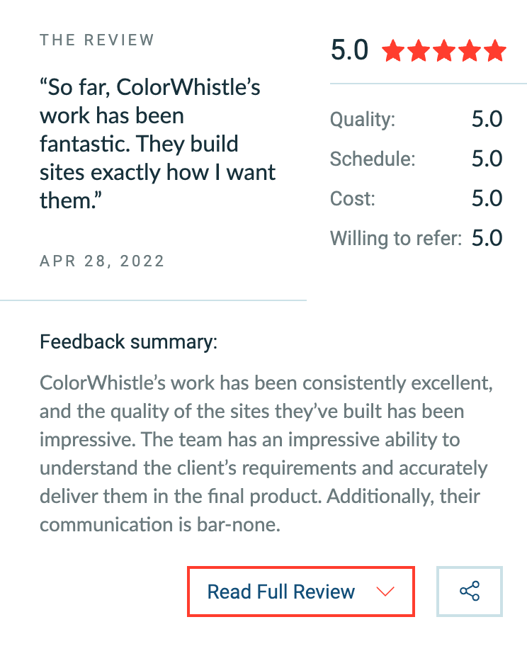 Our Reviews Always Top Notch - ColorWhistle
