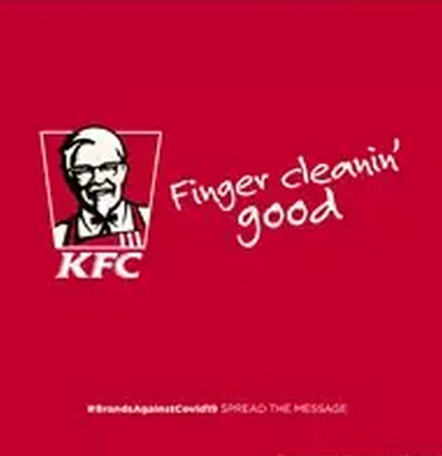 COVID -19 Awareness Ad Design Ideas and Inspirations (KFC) - ColorWhistle