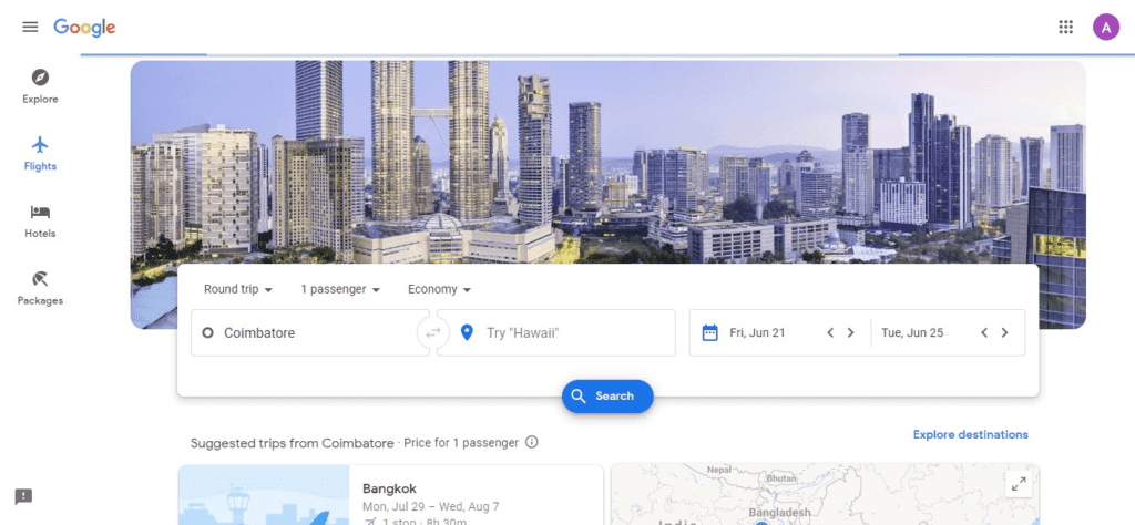 Best Travel Aggregator Website Examples (GoogleFlights) - ColorWhistle
