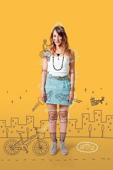 Combining Illustrations and Photographs Design Ideas (Yellowish) - ColorWhistle