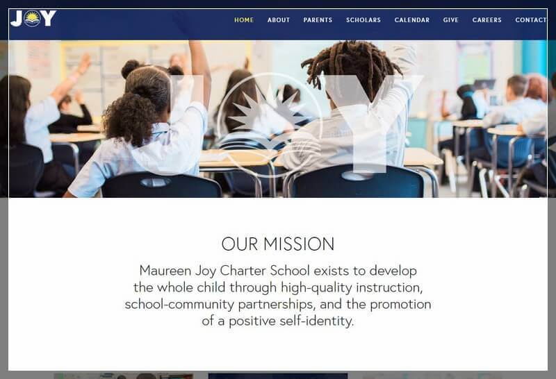 Charter School Website Ideas And Inspirations From USA ( Joy Charter School) - ColorWhistle