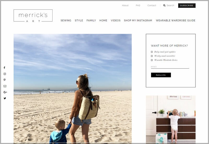 Fashion Web Design Ideas and Inspirations (Merrick's) - ColorWhistle