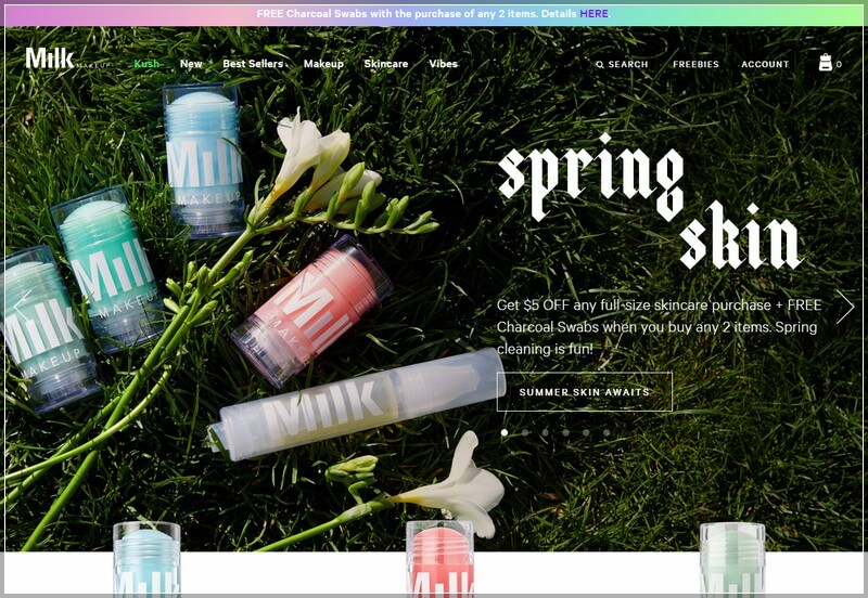 Fashion Web Design Ideas and Inspirations (milk) - ColorWhistle