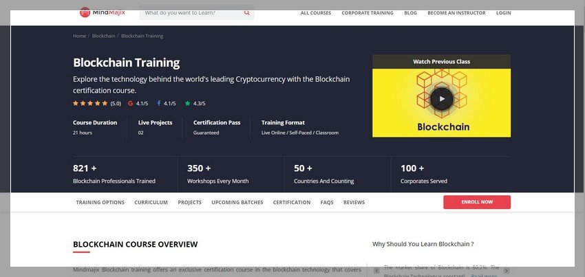 Online Training Website Design Ideas and Inspirations (Block Chain Training -4) - ColorWhistle