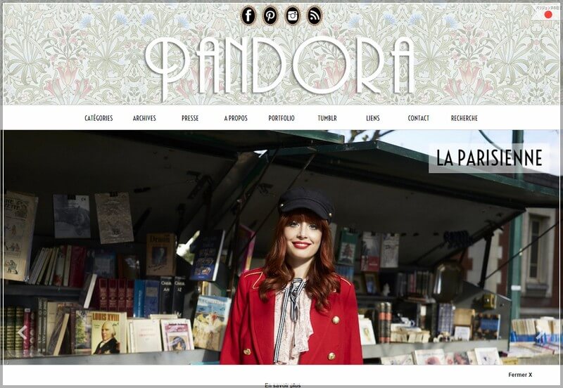 Fashion Web Design Ideas and Inspirations (Pandora) - ColorWhistle