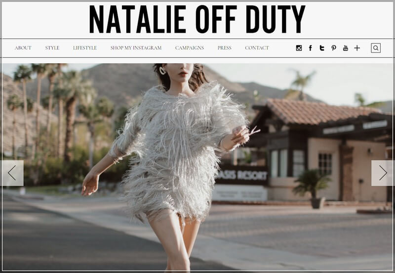 Fashion Web Design Ideas and Inspirations (natalie off duty) - ColorWhistle