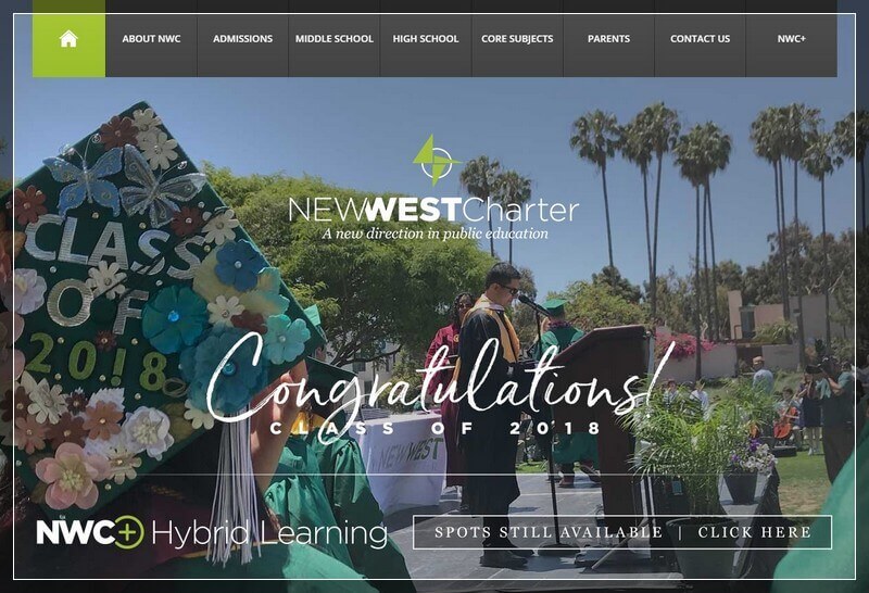Charter School Website Ideas And Inspirations From USA (New west Charter School) - ColorWhistle