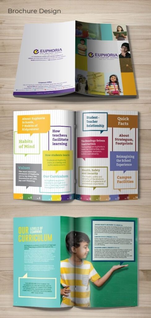 Best Online Education Promotional Brochures Design (Euphoria)  - ColorWhistle