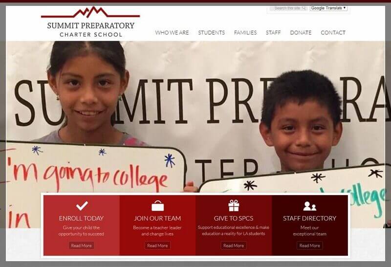 Charter School Website Ideas And Inspirations From USA (SummitPreparatory) - ColorWhistle