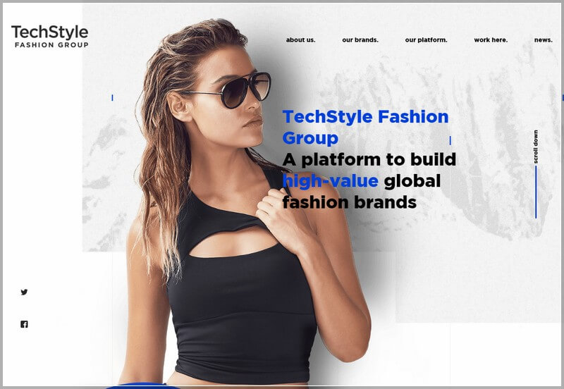 Fashion Web Design Ideas and Inspirations (TechStyle) - ColorWhistle