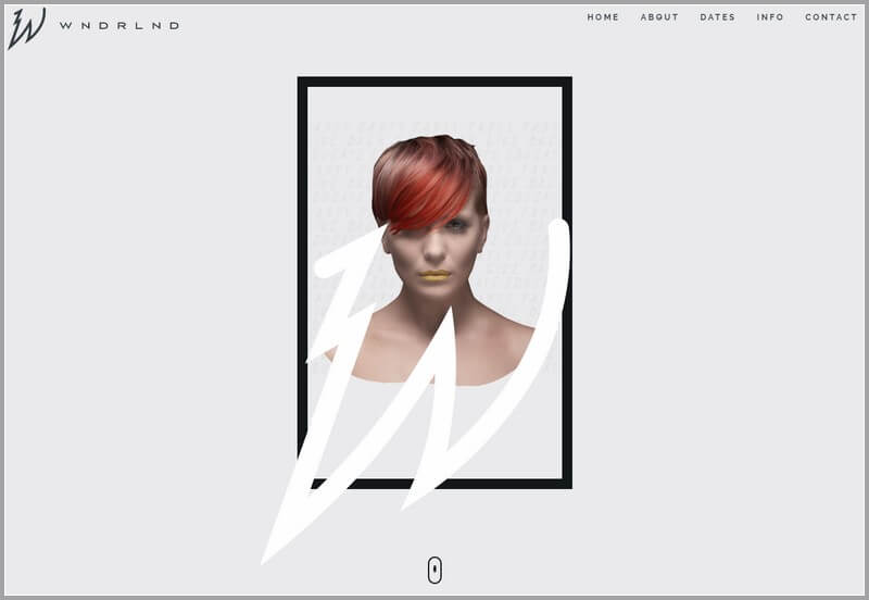 Fashion Web Design Ideas and Inspirations (Wndrlnd) - ColorWhistle