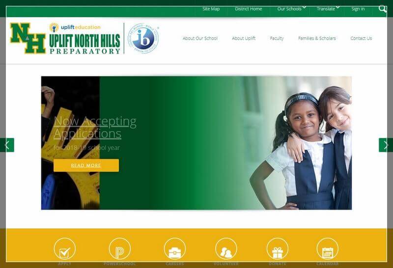 Charter School Website Ideas And Inspirations From USA (Uplift Education Charter School) - ColorWhistle