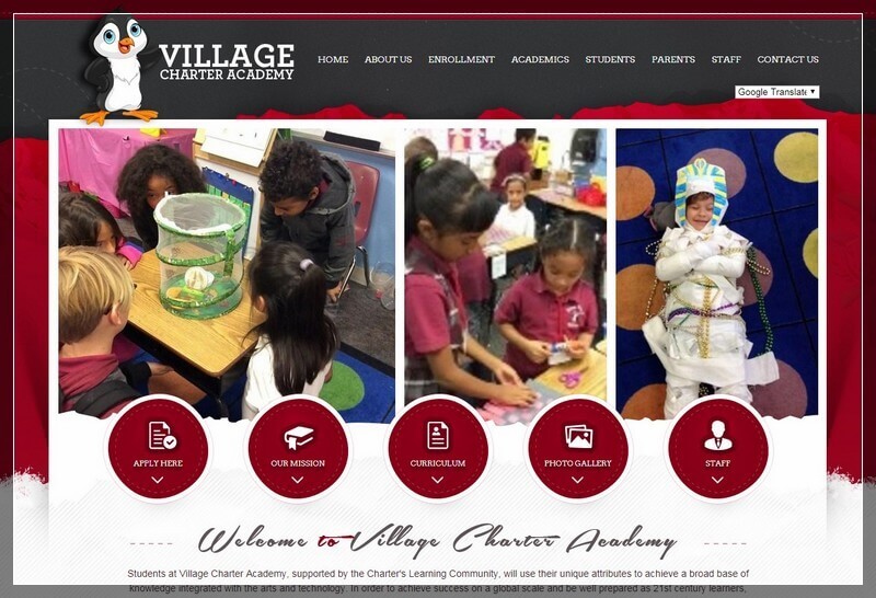 Charter School Website Ideas And Inspirations From USA (VillageCharterAcademy) - ColorWhistle