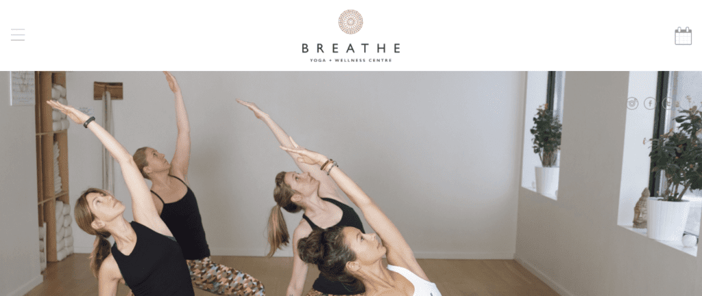 Yoga Website Design Ideas and Inspirations (Breathe) - ColorWhistle