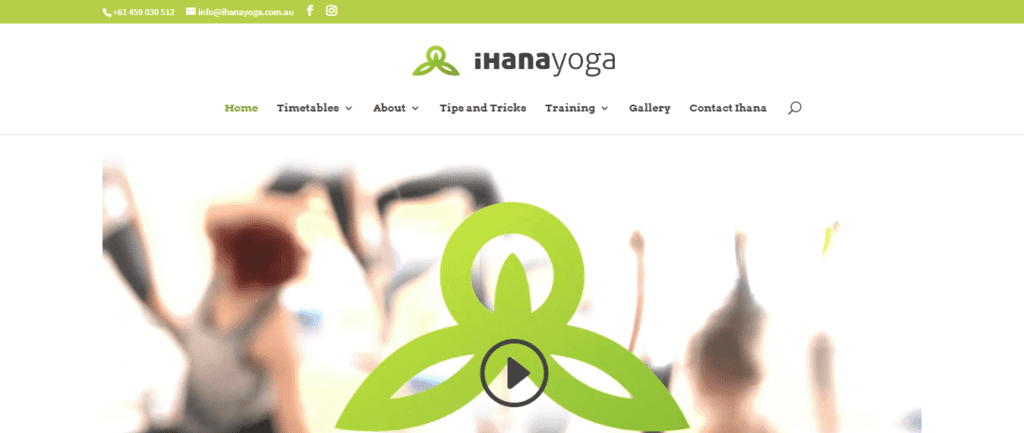 Yoga Website Design Ideas and Inspirations (Ihanayoga) - ColorWhistle