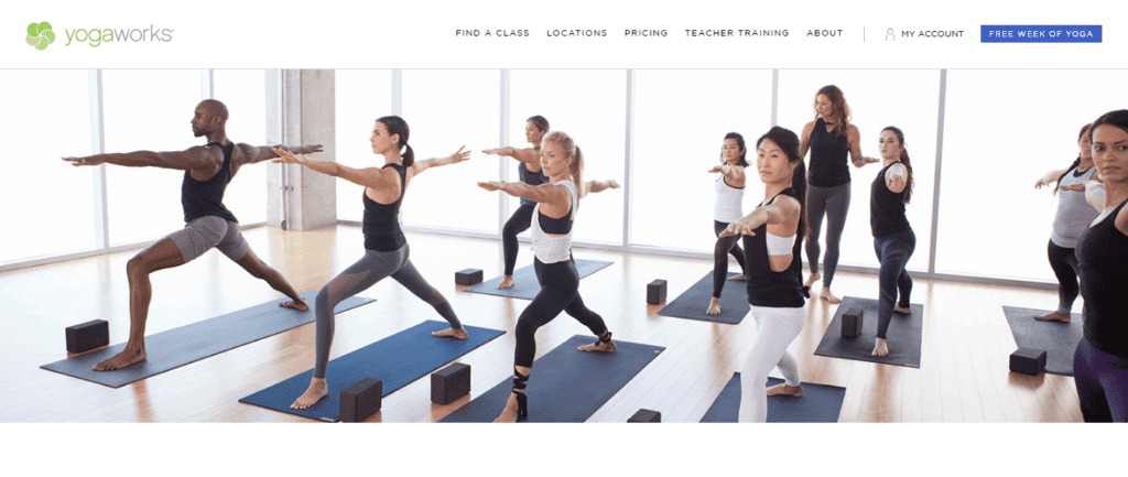 Yoga Website Design Ideas and Inspirations (Yogaworks) - ColorWhistle