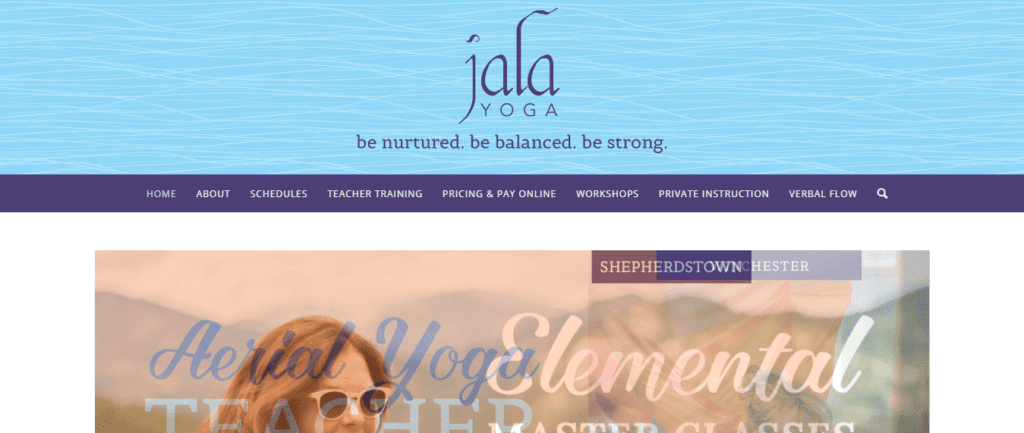 Yoga Website Design Ideas and Inspirations (Jala) - ColorWhistle