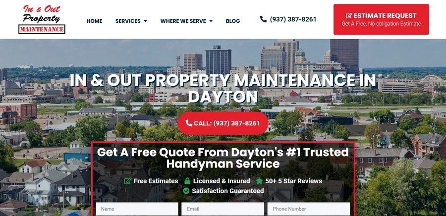 WordPress Website Design Ideas and Inspirations (Property Maintenance) - ColorWhistle