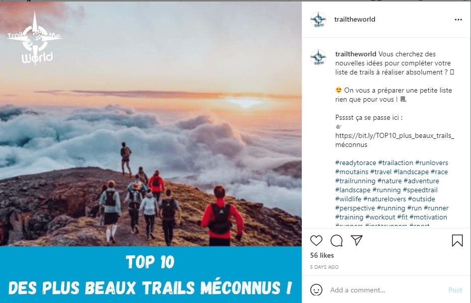 Attractive Instagram Ads Ideas - Travel Ads Ideas (Trailworld) - ColorWhistle