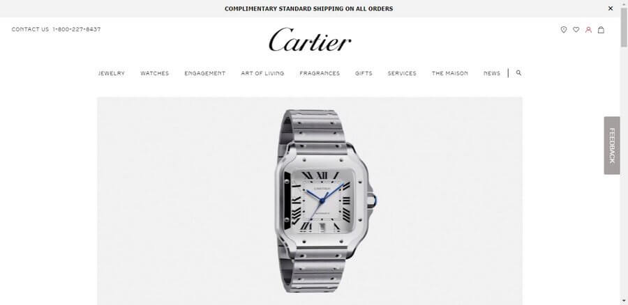 E-commerce Websites of Top Luxury Fashion Brands(Cartier) - ColorWhistle