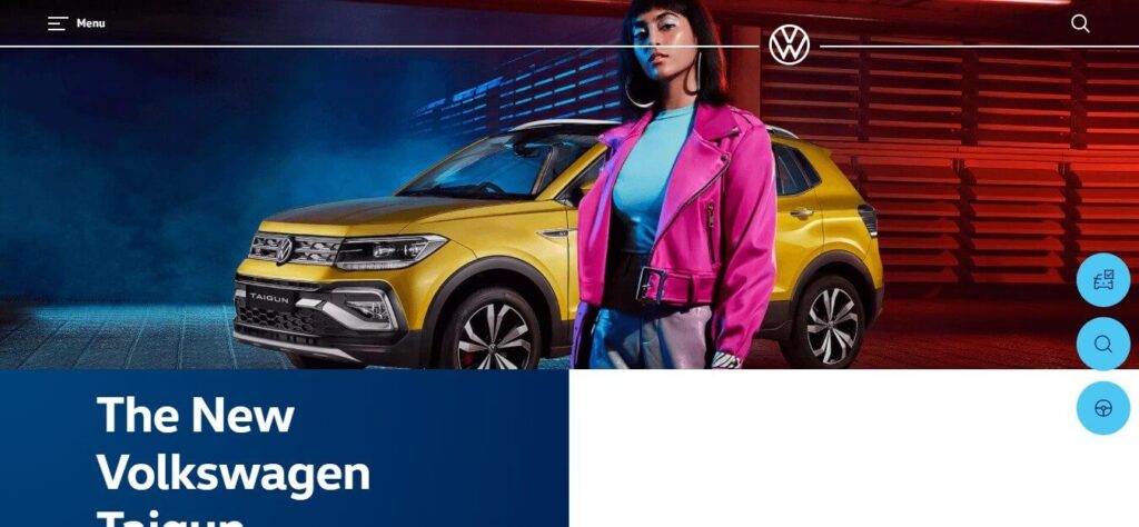Top Automotive Website Design Inspiration (Volkswagen) -ColorWhistle