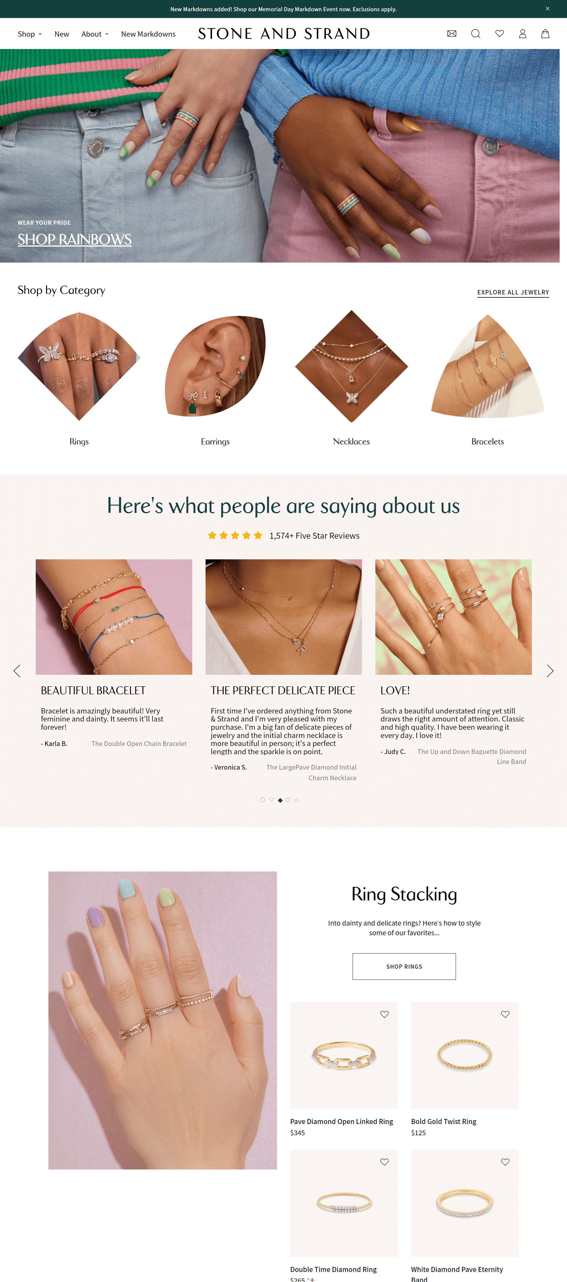 Jewelry Web Design Ideas (Stone&Strand)- ColorWhistle