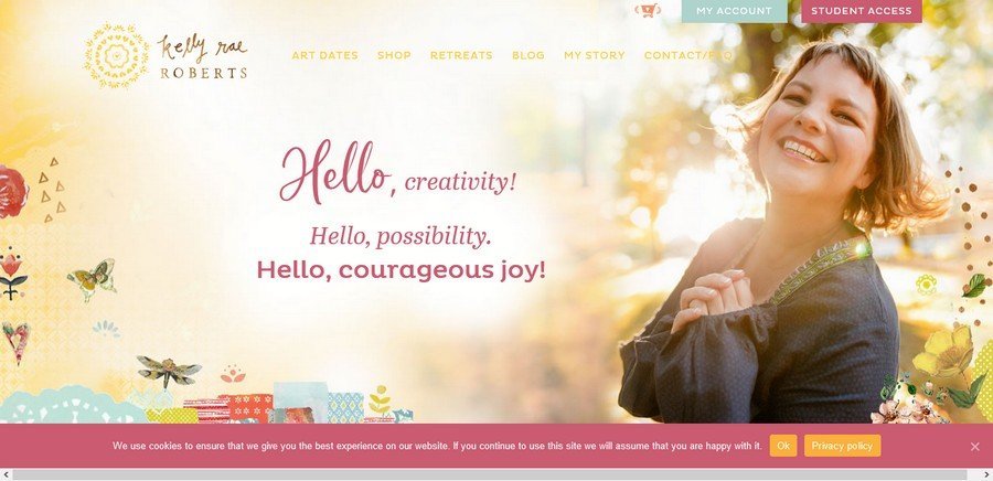WordPress Website Design Ideas and Inspirations (Kellyrae Roberts) - ColorWhistle
